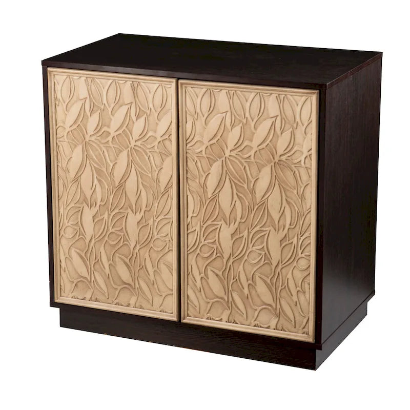 Meuble de rangement de transition en bois brun
