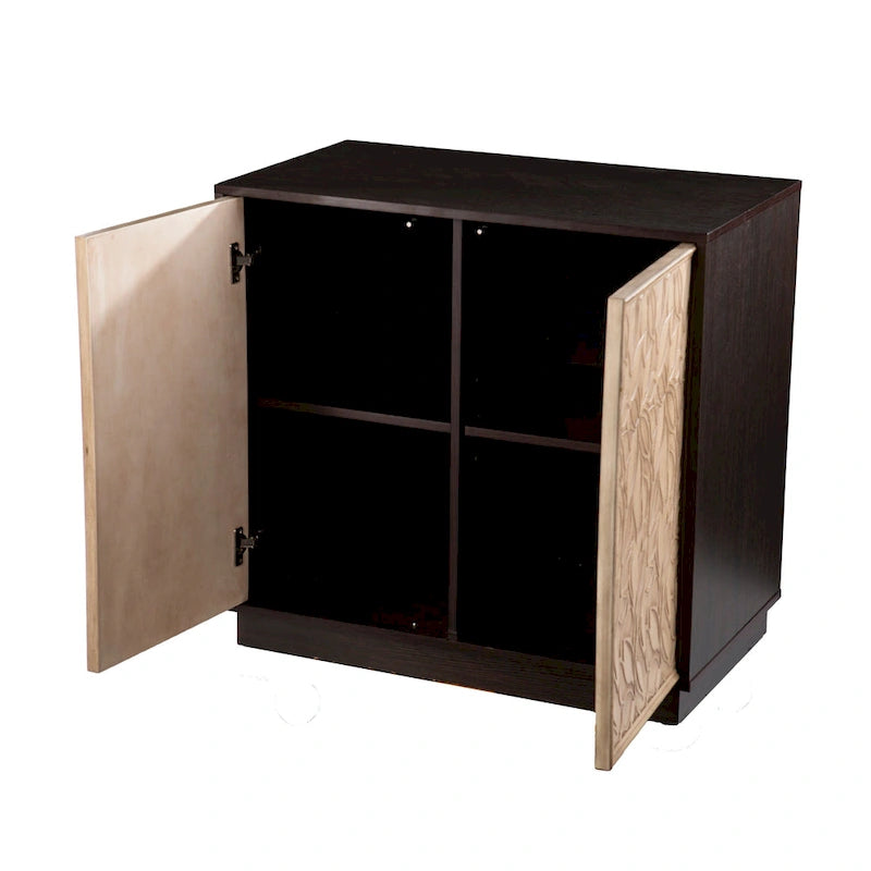 Meuble de rangement de transition en bois brun