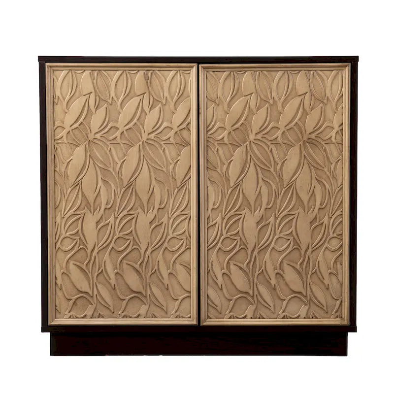 Meuble de rangement de transition en bois brun