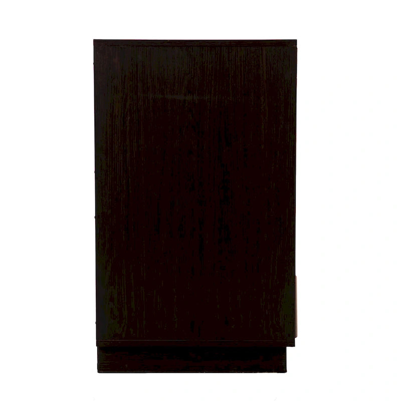 Meuble de rangement de transition en bois brun
