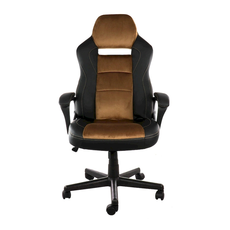 Fauteuil de bureau en similicuir réglable à dossier haut