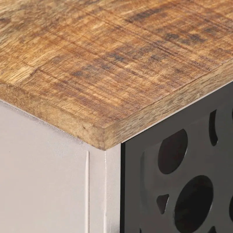 Meuble TV en bois de manguier brut