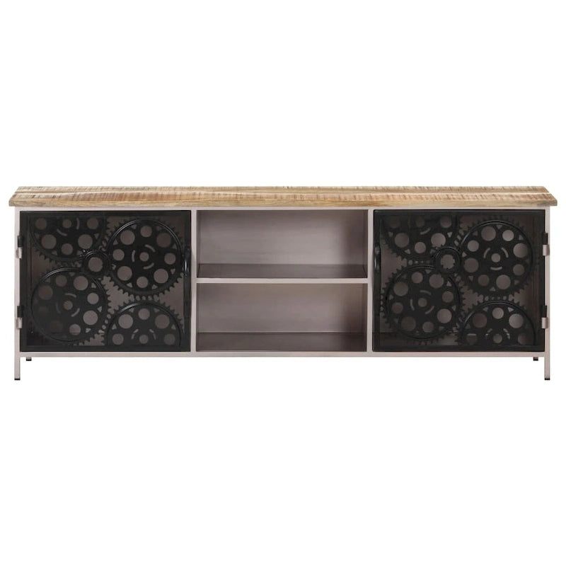 Meuble TV en bois de manguier brut