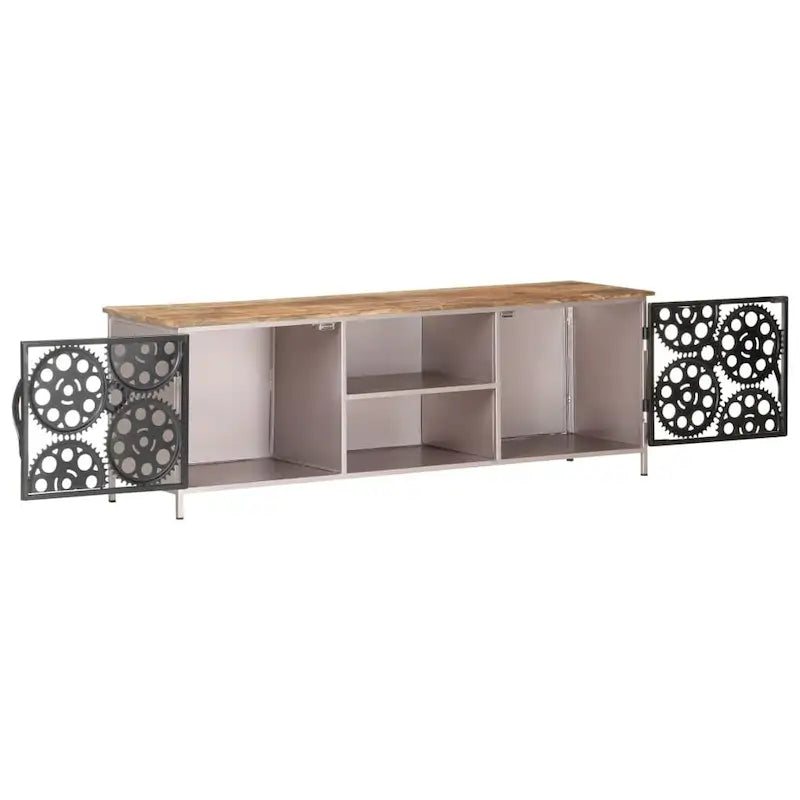 Meuble TV en bois de manguier brut