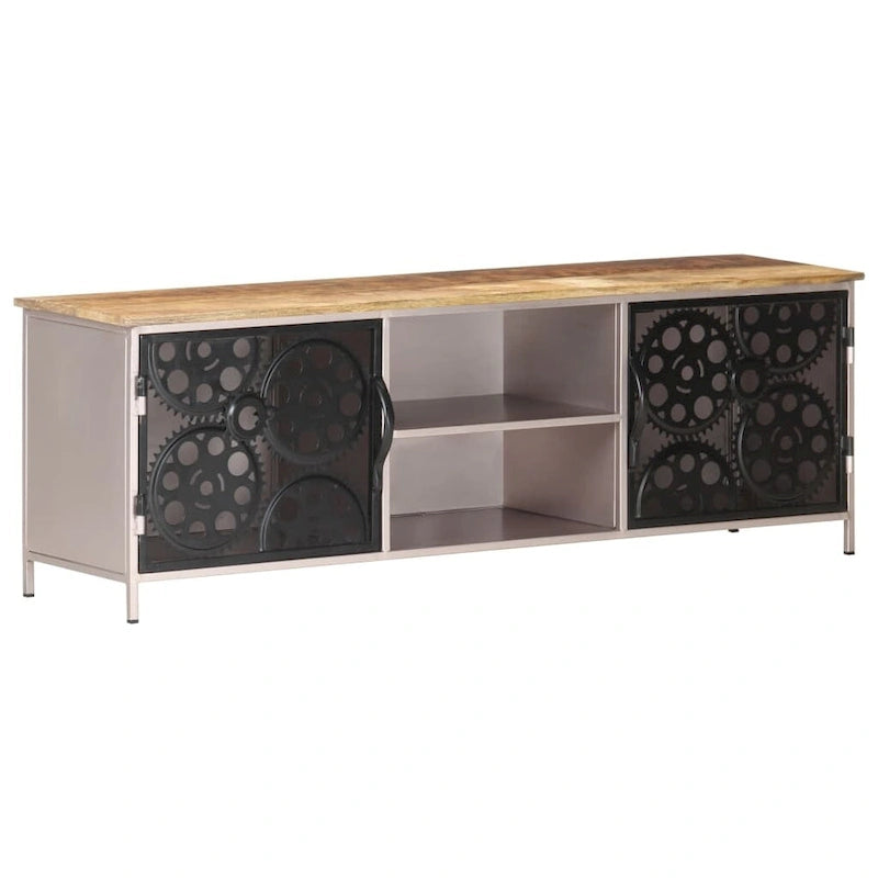 Meuble TV en bois de manguier brut