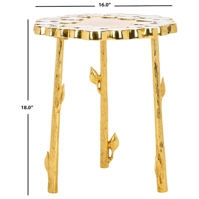 Table d'appoint florale