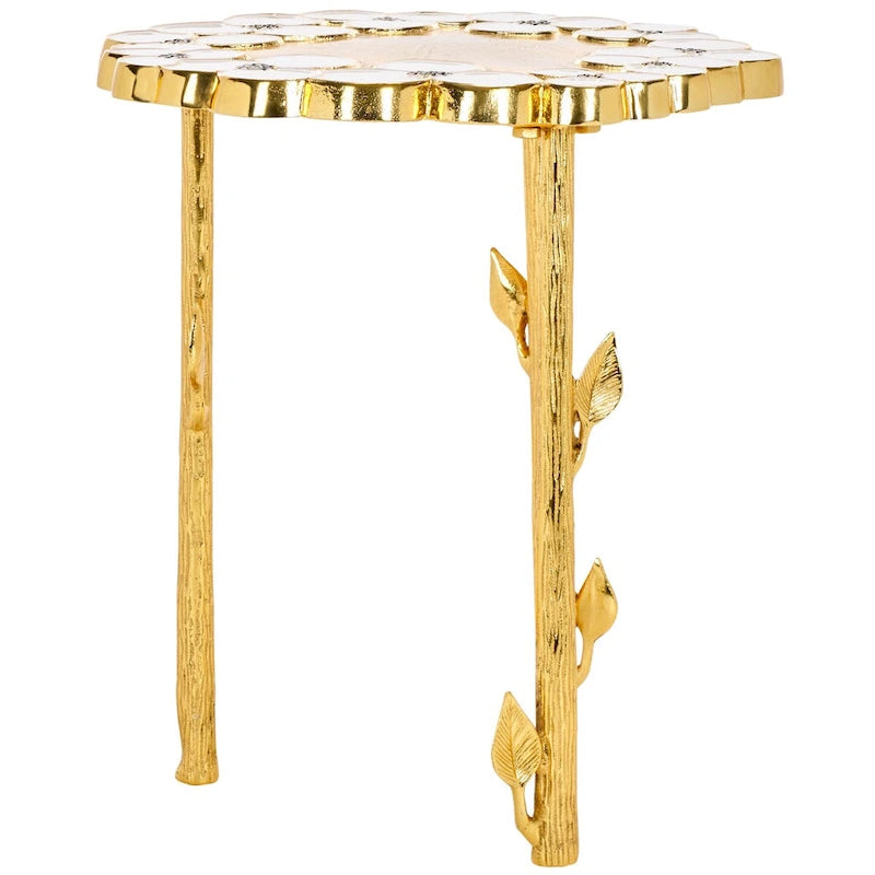 Table d'appoint florale