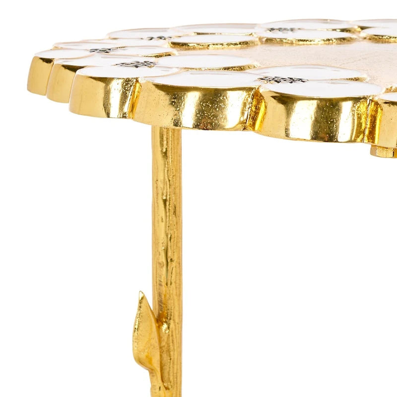 Table d'appoint florale
