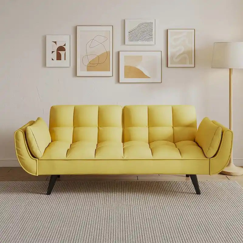 Canapé Futon Convertible Pliant Inclinable Chaise Longue