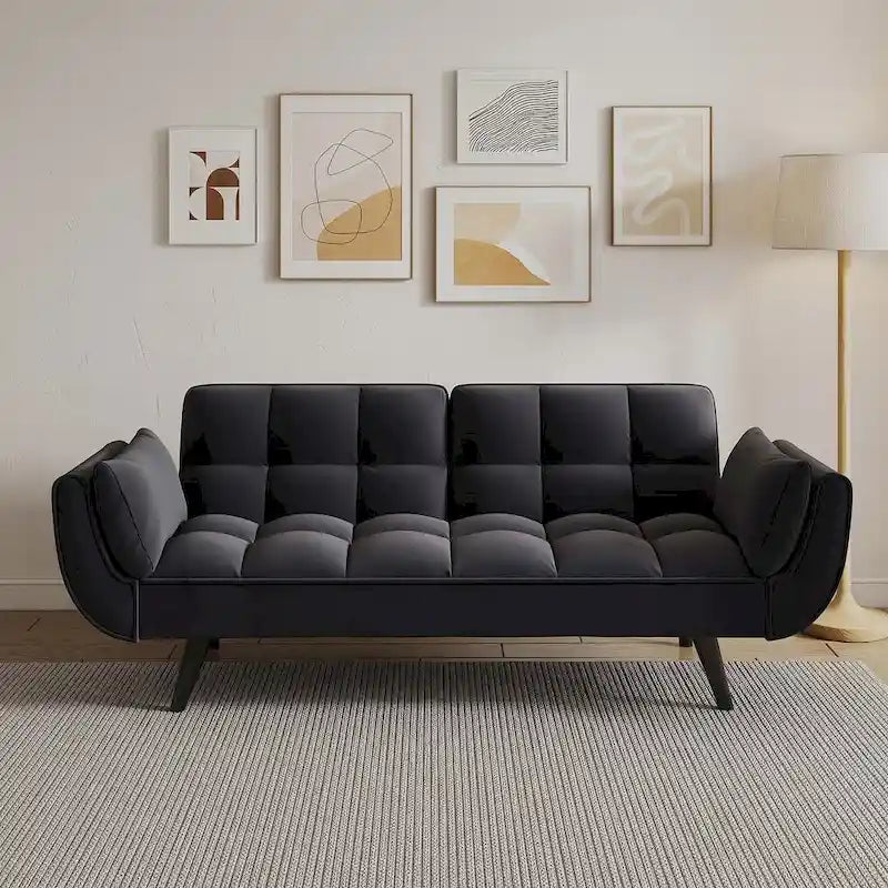 Canapé Futon Convertible Pliant Inclinable Chaise Longue