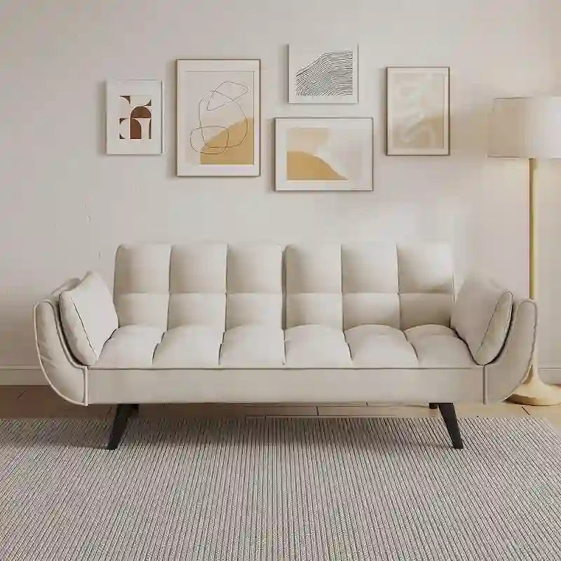 Canapé Futon Convertible Pliant Inclinable Chaise Longue