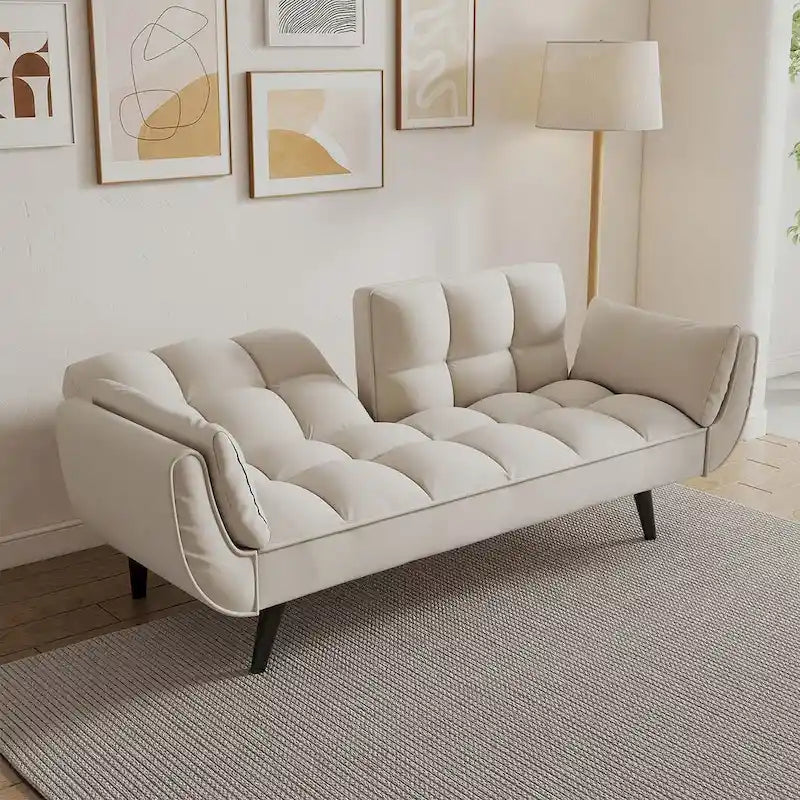 Canapé Futon Convertible Pliant Inclinable Chaise Longue