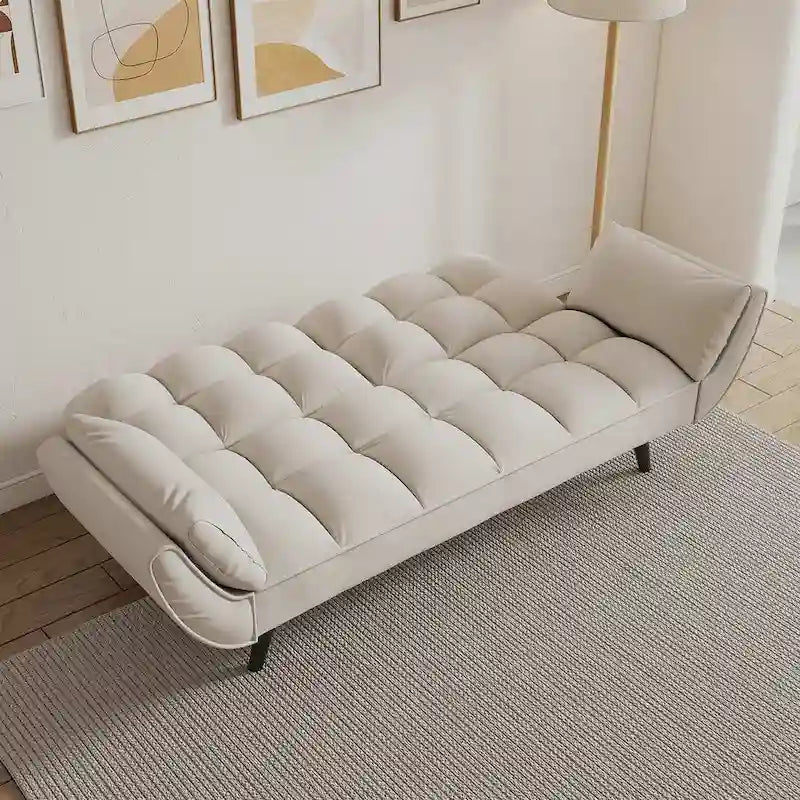 Canapé Futon Convertible Pliant Inclinable Chaise Longue