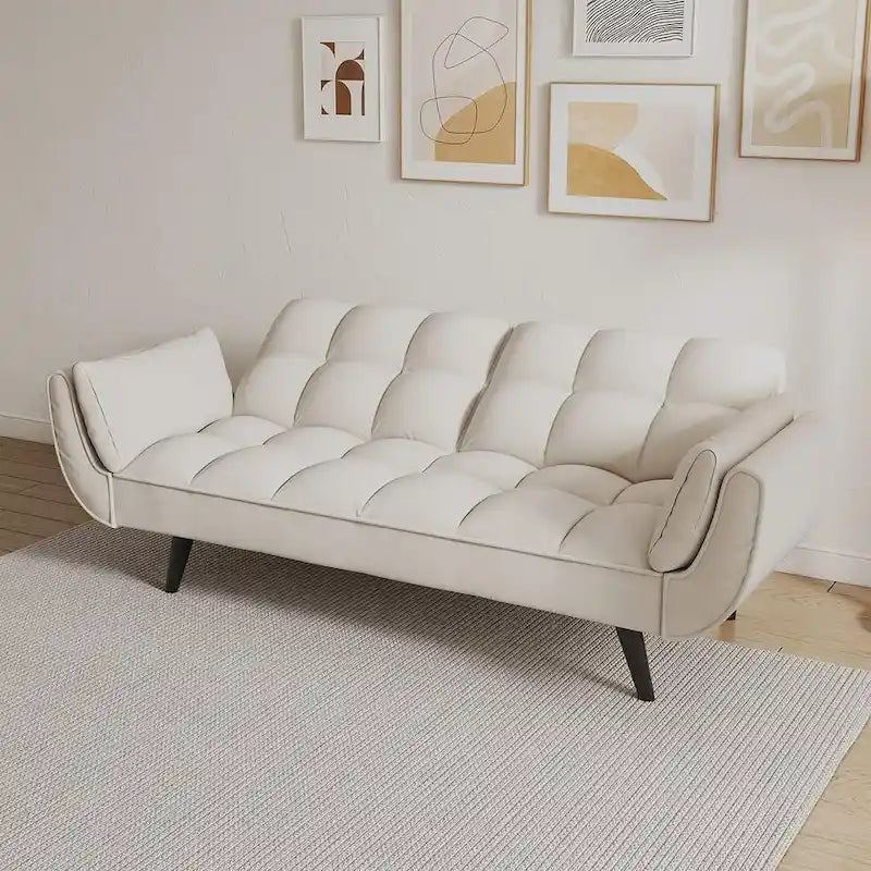 Canapé Futon Convertible Pliant Inclinable Chaise Longue
