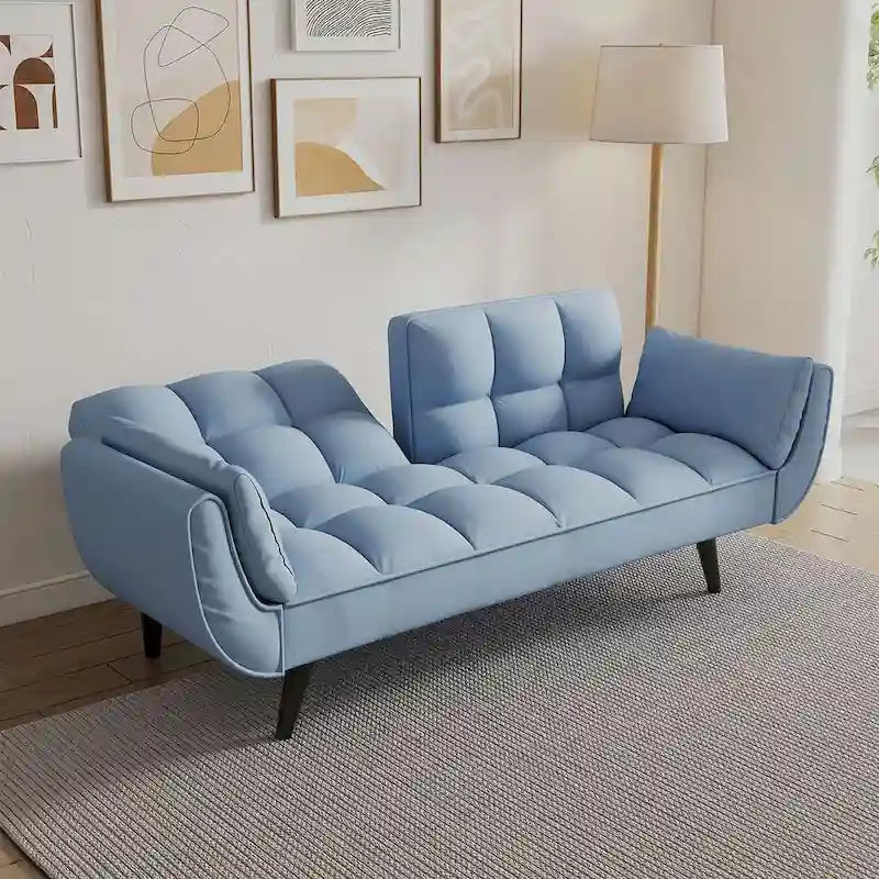 Canapé Futon Convertible Pliant Inclinable Chaise Longue