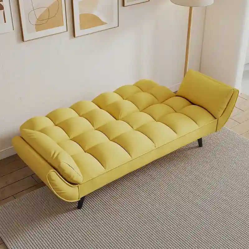 Canapé Futon Convertible Pliant Inclinable Chaise Longue