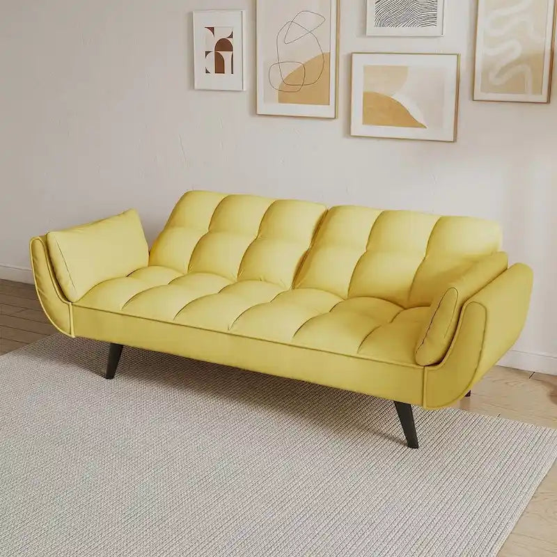Canapé Futon Convertible Pliant Inclinable Chaise Longue