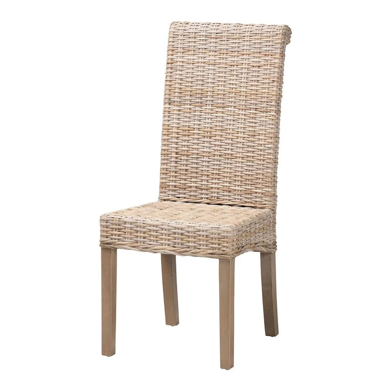 Chaise de salle à manger en bois de manguier