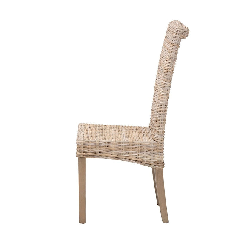 Chaise de salle à manger en bois de manguier
