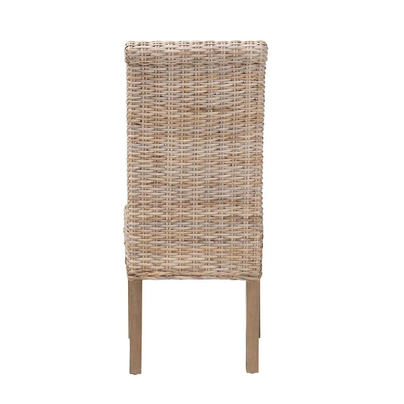 Chaise de salle à manger en bois de manguier