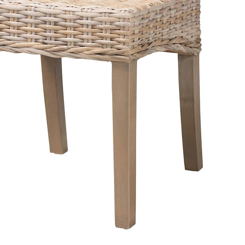 Chaise de salle à manger en bois de manguier