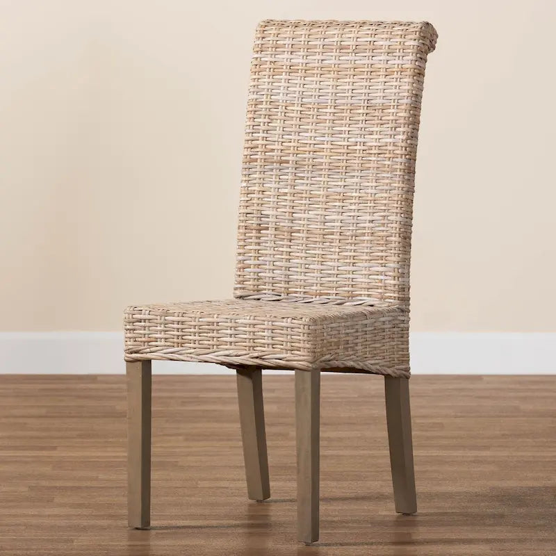 Chaise de salle à manger en bois de manguier