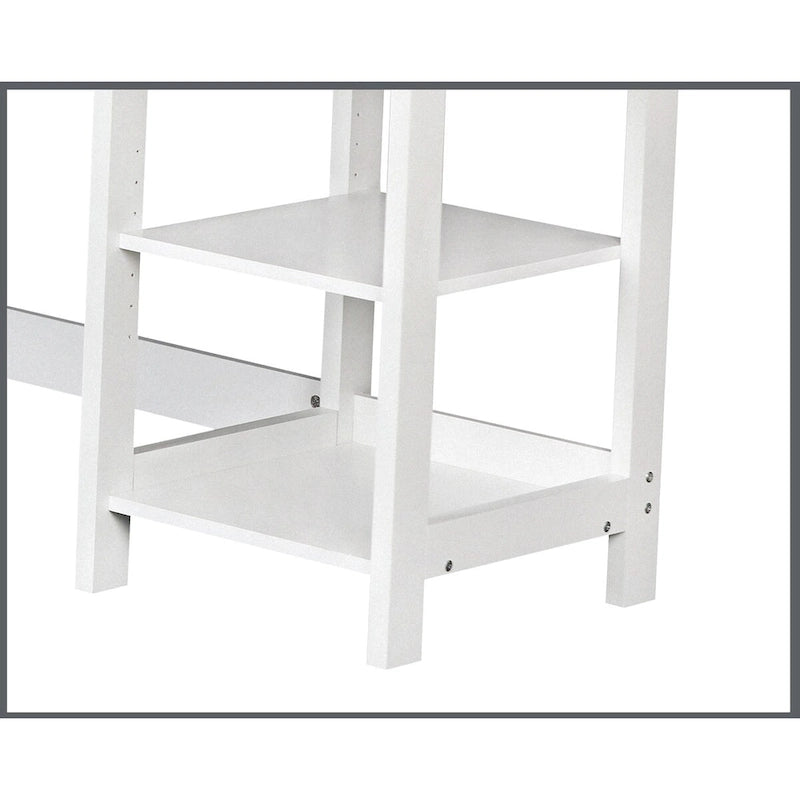 Bureau d'angle blanc