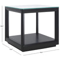 Table d'appoint à plateau en verre