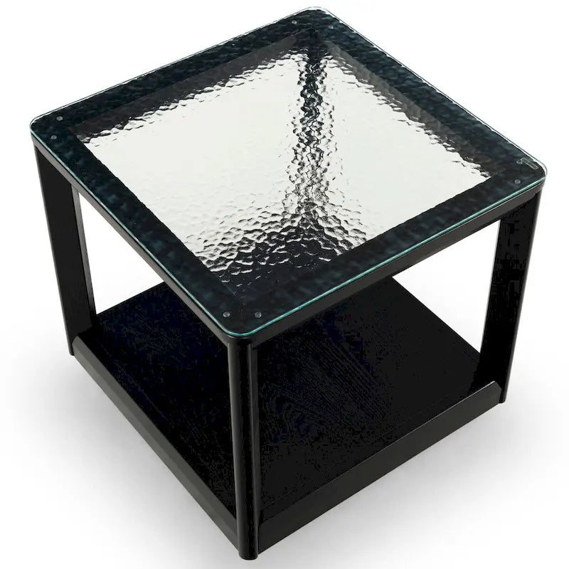 Table d'appoint à plateau en verre